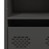 Highboard Musta 101,5x39x103,5 cm Teräs
