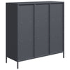 Highboard Antrasiitti 101,5x39x103,5 cm teräs