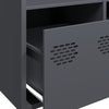 Highboard Antrasiitti 101,5x39x103,5 cm teräs