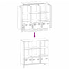 Highboard Antrasiitti 101,5x39x103,5 cm teräs