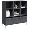 Highboard Antrasiitti 101,5x39x103,5 cm teräs