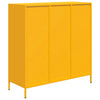 Highboard Sinapinkeltainen 101,5x39x103,5 cm Teräs