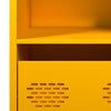 Highboard Sinapinkeltainen 101,5x39x103,5 cm Teräs