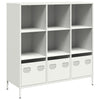 Highboard Valkoinen 101,5x39x103,5 cm Teräs