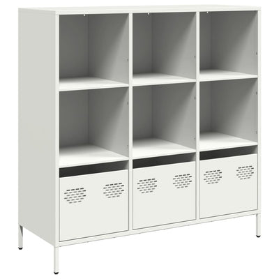 Highboard Valkoinen 101,5x39x103,5 cm Teräs