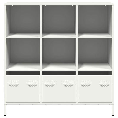 Highboard Valkoinen 101,5x39x103,5 cm Teräs