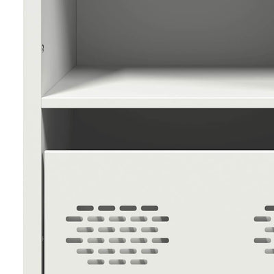 Highboard Valkoinen 101,5x39x103,5 cm Teräs