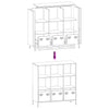 Highboard Valkoinen 101,5x39x103,5 cm Teräs