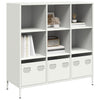 Highboard Valkoinen 101,5x39x103,5 cm Teräs