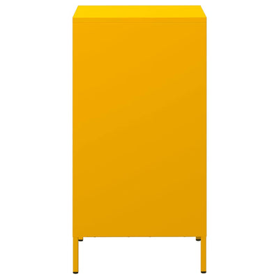 Sinapinkeltainen senkki Annette 35x39x73,5cm (kylmävalssattu teräs)