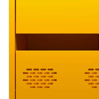 Sinapinkeltainen senkki Annette 35x39x73,5cm (kylmävalssattu teräs)