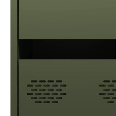 Oliivinvihreä senkki Annette 35x39x73,5cm (kylmävalssattu teräs)