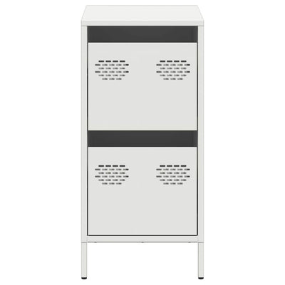 Valkoinen senkki Annette 35x39x73,5cm (kylmävalssattu teräs)