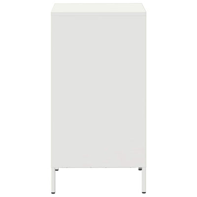 Valkoinen senkki Annette 35x39x73,5cm (kylmävalssattu teräs)