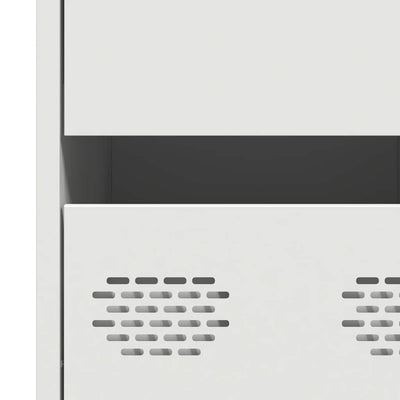 Valkoinen senkki Annette 35x39x73,5cm (kylmävalssattu teräs)