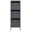 Antrasiitti highboard Dzidra 39x35x103,5cm (terästä)