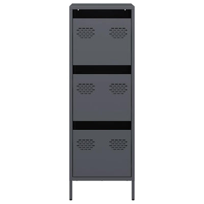 Highboard Antrasiitti 39x35x103,5 cm terästä