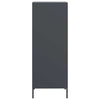 Antrasiitti highboard Dzidra 39x35x103,5cm (terästä)