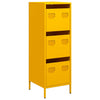 Highboard Sinapinkeltainen 39x35x103,5 cm Teräs