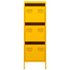 Highboard Sinapinkeltainen 39x35x103,5 cm Teräs