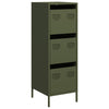 Highboard Oliivinvihreä 39x35x103,5 cm Teräs