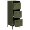 Highboard Oliivinvihreä 39x35x103,5 cm Teräs