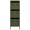 Highboard Oliivinvihreä 39x35x103,5 cm Teräs