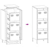 Highboard Oliivinvihreä 39x35x103,5 cm Teräs