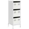 Highboard Valkoinen 39x35x103,5 cm Teräs