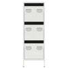 Highboard Valkoinen 39x35x103,5 cm Teräs