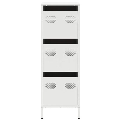 Highboard Valkoinen 39x35x103,5 cm Teräs
