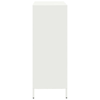Highboard Valkoinen 39x35x103,5 cm Teräs