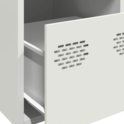 Highboard Valkoinen 39x35x103,5 cm Teräs