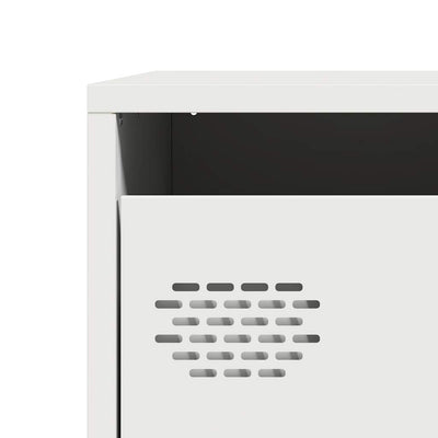 Highboard Valkoinen 39x35x103,5 cm Teräs