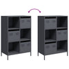 Highboard Antrasiitti 68x39x103,5 cm Teräs
