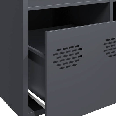 Highboard Antrasiitti 68x39x103,5 cm Teräs