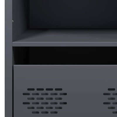Highboard Antrasiitti 68x39x103,5 cm Teräs