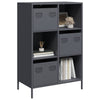 Highboard Antrasiitti 68x39x103,5 cm Teräs