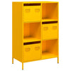 Highboard Sinapinkeltainen 68x39x103,5 cm Teräs