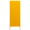 Highboard Sinapinkeltainen 68x39x103,5 cm Teräs