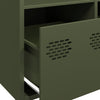 Highboard Oliivinvihreä 68x39x103,5 cm Teräs