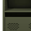 Highboard Oliivinvihreä 68x39x103,5 cm Teräs