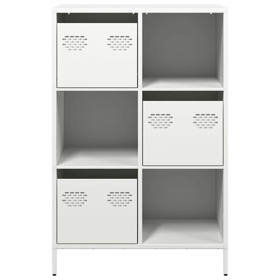 Highboard Valkoinen 68x39x103,5 cm Teräs