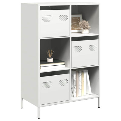 Highboard Valkoinen 68x39x103,5 cm Teräs