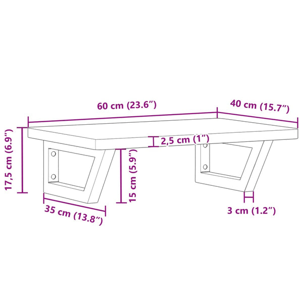 Pesuallashylly seinälle teräs ja täysi pyökki