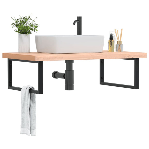 Pesuallashylly seinälle teräs ja täysi pyökki