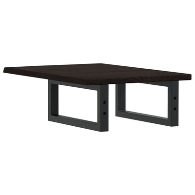 Teräs ja täysi tammi pesuallashylly Lulus (seinälle)