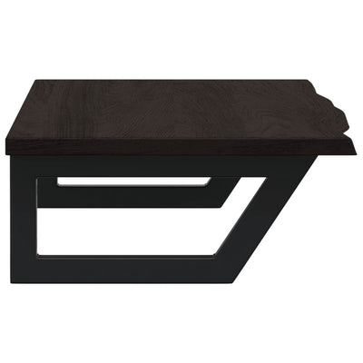 Teräs ja täysi tammi pesuallashylly Lulus (seinälle)