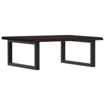 Teräs ja täysi tammi pesuallashylly Lulus (seinälle)