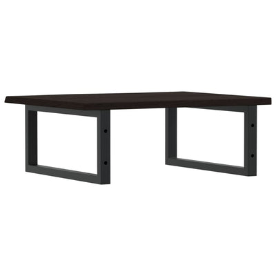 Teräs ja täysi tammi pesuallashylly Lulus (seinälle)